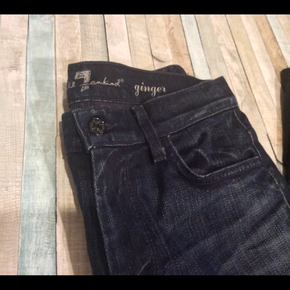 7 For All Mankind Ginger Jeans SZ 29 High Waist
